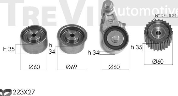 Trevi Automotive KD1399 - Kit cinghie dentate www.autoricambit.com