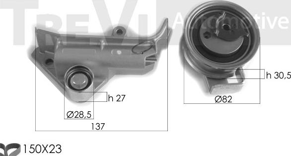 Trevi Automotive KD1347 - Kit cinghie dentate www.autoricambit.com