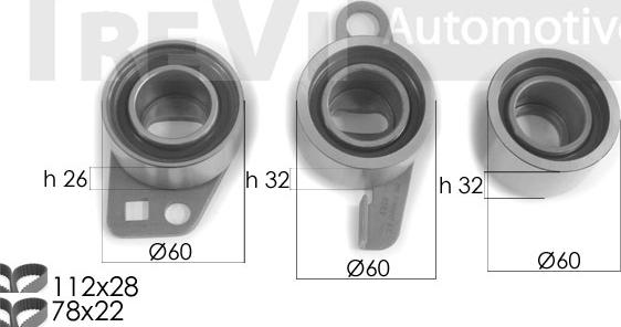 Trevi Automotive KD1368 - Kit cinghie dentate www.autoricambit.com