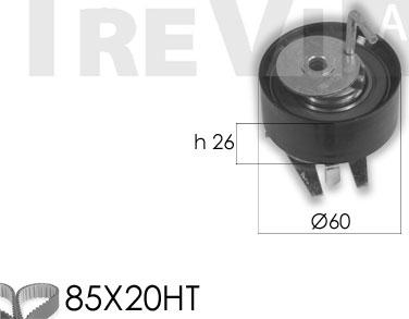 Trevi Automotive KD1328 - Kit cinghie dentate www.autoricambit.com