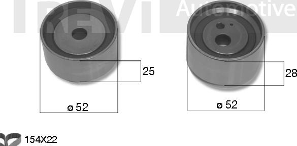 Trevi Automotive KD1375 - Kit cinghie dentate www.autoricambit.com