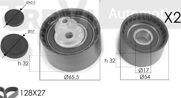 Trevi Automotive KD1246 - Kit cinghie dentate www.autoricambit.com