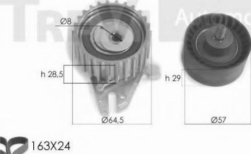 Trevi Automotive KD1255 - Kit cinghie dentate www.autoricambit.com