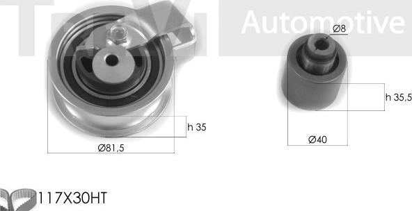 Trevi Automotive KD1261 - Kit cinghie dentate www.autoricambit.com