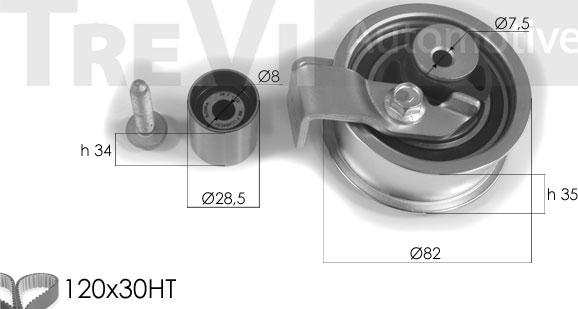 Trevi Automotive KD1268 - Kit cinghie dentate www.autoricambit.com