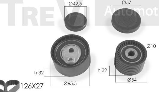 Trevi Automotive KD1214 - Kit cinghie dentate www.autoricambit.com