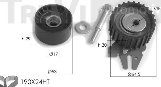 Trevi Automotive KD1231 - Kit cinghie dentate www.autoricambit.com