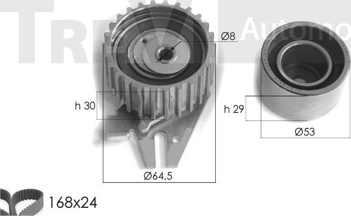 Trevi Automotive KD1224 - Kit cinghie dentate www.autoricambit.com