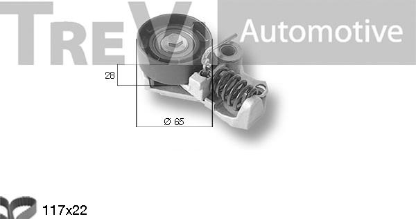 Trevi Automotive KD1278 - Kit cinghie dentate www.autoricambit.com