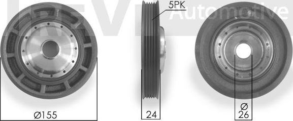 Trevi Automotive PC1007 - Puleggia cinghia, Albero a gomiti www.autoricambit.com