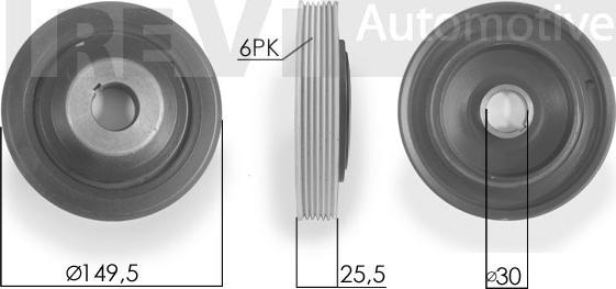 Trevi Automotive PC1212 - Puleggia cinghia, Albero a gomiti www.autoricambit.com