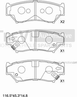 Trevi Automotive PF1006 - Kit pastiglie freno, Freno a disco www.autoricambit.com