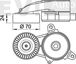 Trevi Automotive TA1969 - Tendicinghia, Cinghia Poly-V www.autoricambit.com