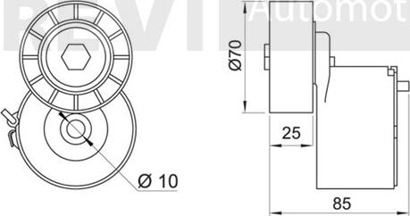 Trevi Automotive TA1938 - Tendicinghia, Cinghia Poly-V www.autoricambit.com