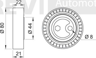 Trevi Automotive TA1467 - Galoppino/Guidacinghia, Cinghia Poly-V www.autoricambit.com