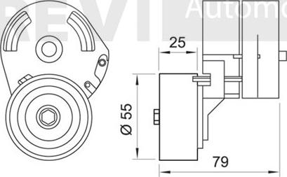 Trevi Automotive TA1547 - Tendicinghia, Cinghia Poly-V www.autoricambit.com