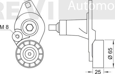 Trevi Automotive TA1559 - Tendicinghia, Cinghia Poly-V www.autoricambit.com