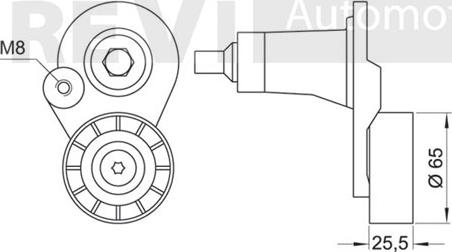 Trevi Automotive TA1520 - Tendicinghia, Cinghia Poly-V www.autoricambit.com