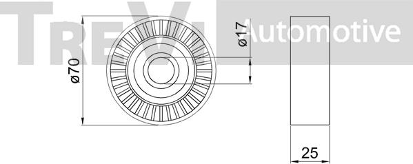 Trevi Automotive TA1604 - Galoppino/Guidacinghia, Cinghia Poly-V www.autoricambit.com