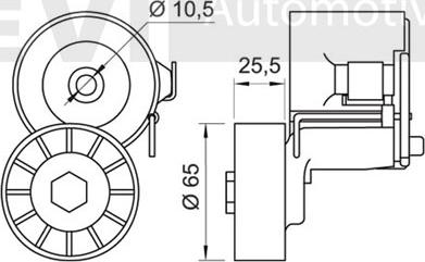 Trevi Automotive TA1629 - Tendicinghia, Cinghia Poly-V www.autoricambit.com