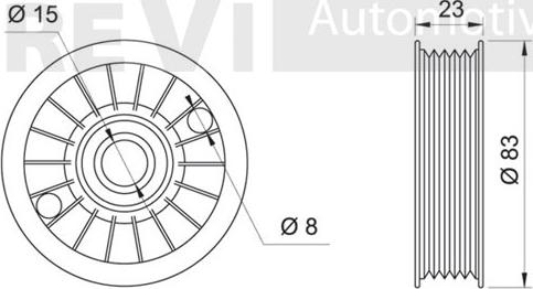 Trevi Automotive TA1177 - Galoppino/Guidacinghia, Cinghia Poly-V www.autoricambit.com