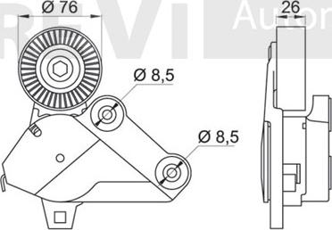 Trevi Automotive TA1825 - Tendicinghia, Cinghia Poly-V www.autoricambit.com