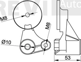 Trevi Automotive TA1373 - Tendicinghia, Cinghia Poly-V www.autoricambit.com