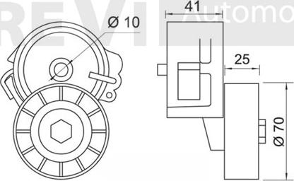 Trevi Automotive TA1219 - Tendicinghia, Cinghia Poly-V www.autoricambit.com