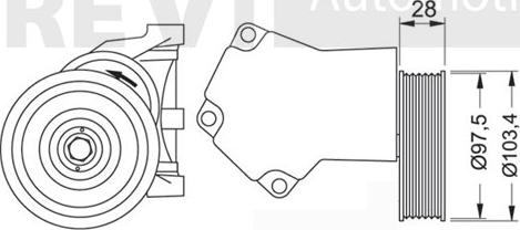 Trevi Automotive TA1274 - Tendicinghia, Cinghia Poly-V www.autoricambit.com