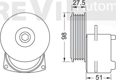 Trevi Automotive TA1273 - Galoppino/Guidacinghia, Cinghia Poly-V www.autoricambit.com