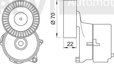 Trevi Automotive TA1780 - Tendicinghia, Cinghia Poly-V www.autoricambit.com