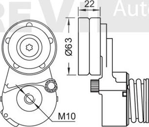 Trevi Automotive TA1721 - Tendicinghia, Cinghia Poly-V www.autoricambit.com