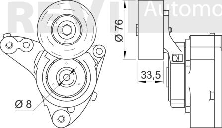 Trevi Automotive TA2049 - Tendicinghia, Cinghia Poly-V www.autoricambit.com