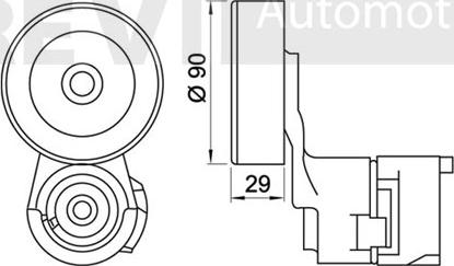 Trevi Automotive TA2023 - Tendicinghia, Cinghia Poly-V www.autoricambit.com