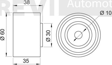 Trevi Automotive TD1464 - Rullo tenditore, Cinghia dentata www.autoricambit.com