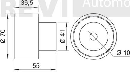 Trevi Automotive TD1400 - Galoppino/Guidacinghia, Cinghia dentata www.autoricambit.com