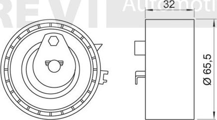 Trevi Automotive TD1527 - Rullo tenditore, Cinghia dentata www.autoricambit.com