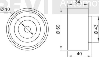 Trevi Automotive TD1656 - Galoppino/Guidacinghia, Cinghia dentata www.autoricambit.com