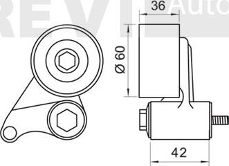 Trevi Automotive TD1669 - Rullo tenditore, Cinghia dentata www.autoricambit.com