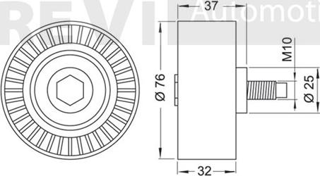 Trevi Automotive TD1638 - Galoppino/Guidacinghia, Cinghia dentata www.autoricambit.com