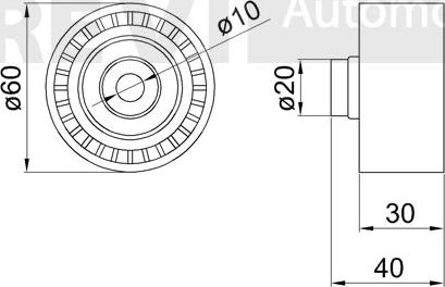 Trevi Automotive TD1621 - Galoppino/Guidacinghia, Cinghia dentata www.autoricambit.com