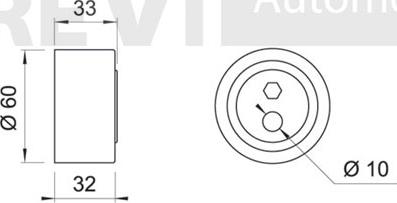 Trevi Automotive TD1057 - Rullo tenditore, Cinghia dentata www.autoricambit.com