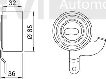 Trevi Automotive TD1064 - Rullo tenditore, Cinghia dentata www.autoricambit.com