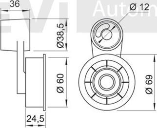 Trevi Automotive TD1007 - Rullo tenditore, Cinghia dentata www.autoricambit.com