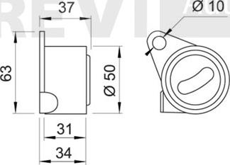 Trevi Automotive TD1085 - Rullo tenditore, Cinghia dentata www.autoricambit.com