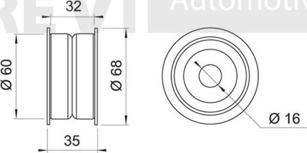 Trevi Automotive TD1035 - Galoppino/Guidacinghia, Cinghia dentata www.autoricambit.com