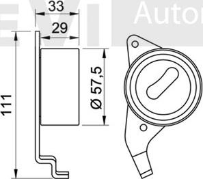 Trevi Automotive TD1196 - Rullo tenditore, Cinghia dentata www.autoricambit.com