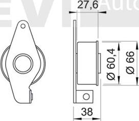 Trevi Automotive TD1191 - Rullo tenditore, Cinghia dentata www.autoricambit.com