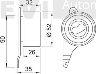 Trevi Automotive TD1150 - Rullo tenditore, Cinghia dentata www.autoricambit.com