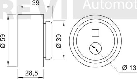 Trevi Automotive TD1103 - Rullo tenditore, Cinghia dentata www.autoricambit.com